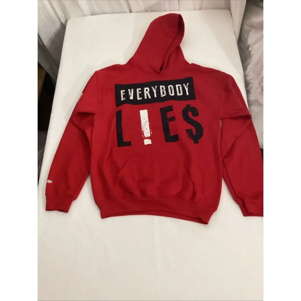 Served Fresh collection XS Sweatshirt Hoodie Pinocchio Red Black‎ 58926